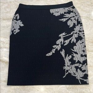 LEO & SAGE Revolve Brand | Sweater Pencil Skirt | Black &‎ Grey | Size Large